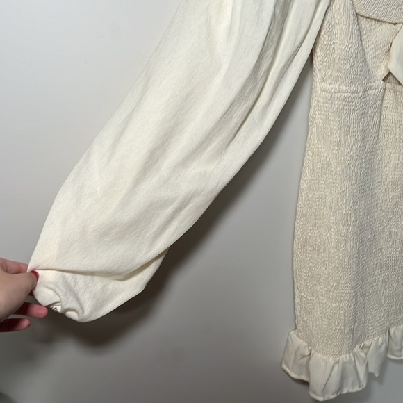 Cream Colored Mini Dress - Picture 6 of 6